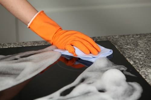 Stone and tile floor cleaning service for a local West London home