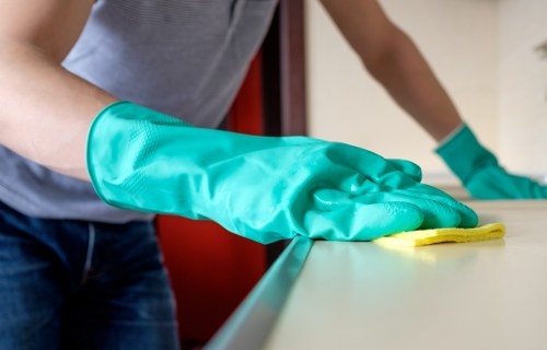 Illustration of safe Cleaner Nottinghill payments with card and online payment options