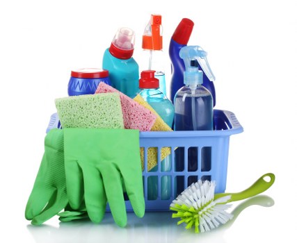 Furniture and household items prepared for removal during clearance